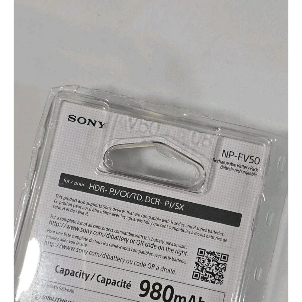 Battery NP-FV50 for SONY Camcorder Handycam HDR- PJ/CX/TD, DCR- PJ/SX SEALED C17